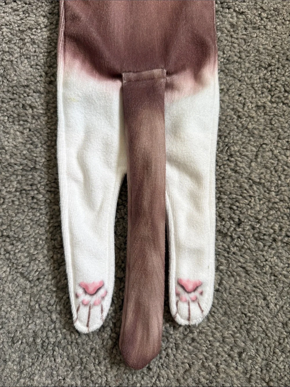✅ Cat funny hand towel - White and Brown